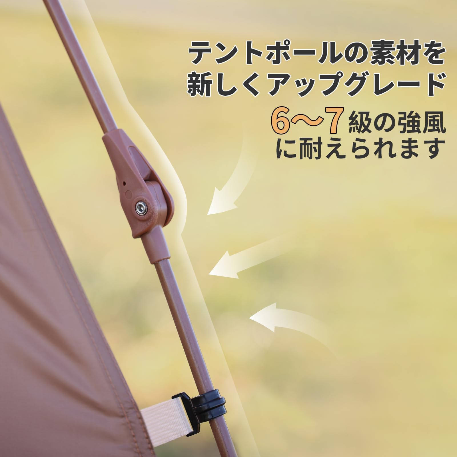 Amazon.co.jp: EchoSmile ワンタッチテント 4人用 タープポール付き